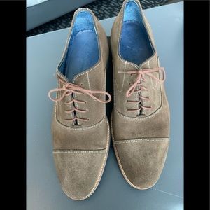 Brown suede shoes